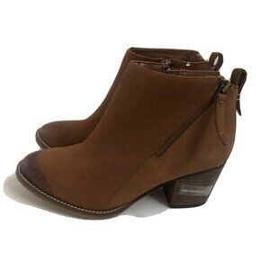 Aqua College Womens Ankle Leather Boots 91/2 Tan Booties Cognac waterproof